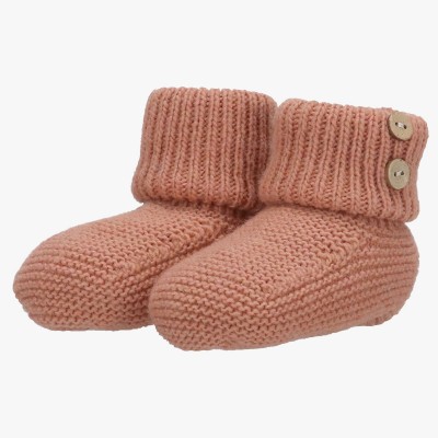 Sapatinho de malha castanho