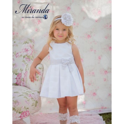 Vestido laço c/ riscas 