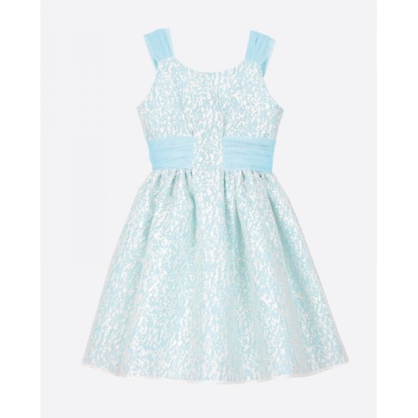 Vestido cinto e alsa c/ tule 