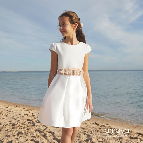 Vestido C/ tule no cinto 