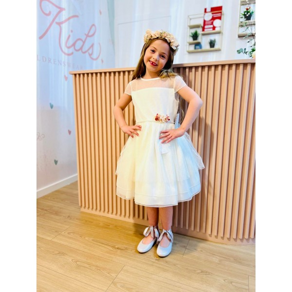 Vestido aplique em pedras