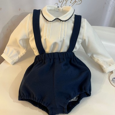 Conjunto c/ macacão azul...