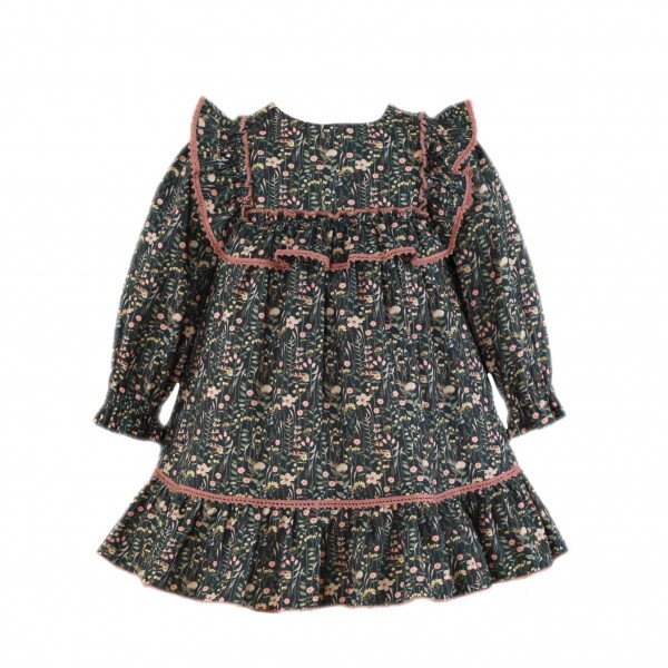 Vestido florido rosa