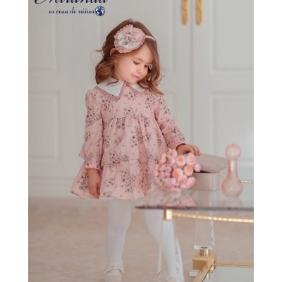 Bandolete floral rosa