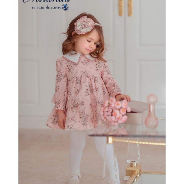 Bandolete floral rosa