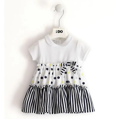 Vestido branco bolinhas 