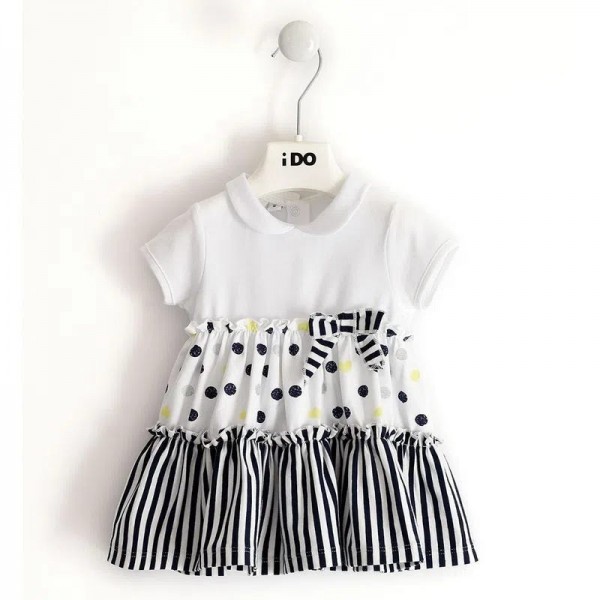 Vestido branco bolinhas 