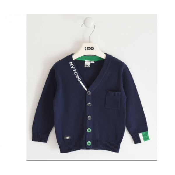 Casaco Malha Menino Marinho