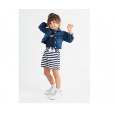Calção menina Azul e Branco