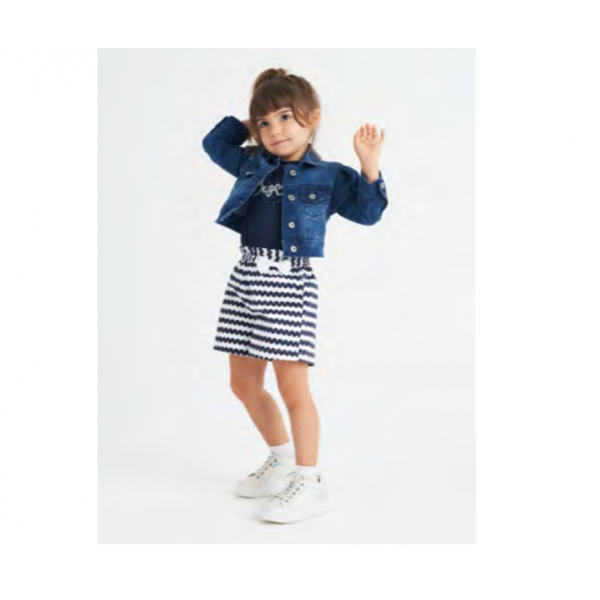 Calção menina Azul e Branco