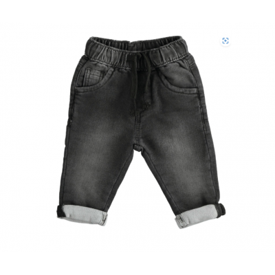 Calças de ganga de elastico 