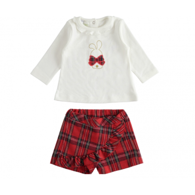 Conjunto Saia calção coelhinho