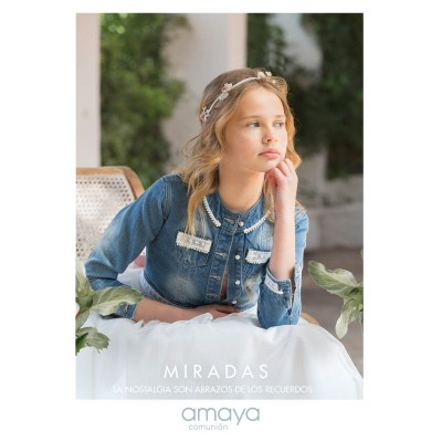 Casaco ganga perolas e renda