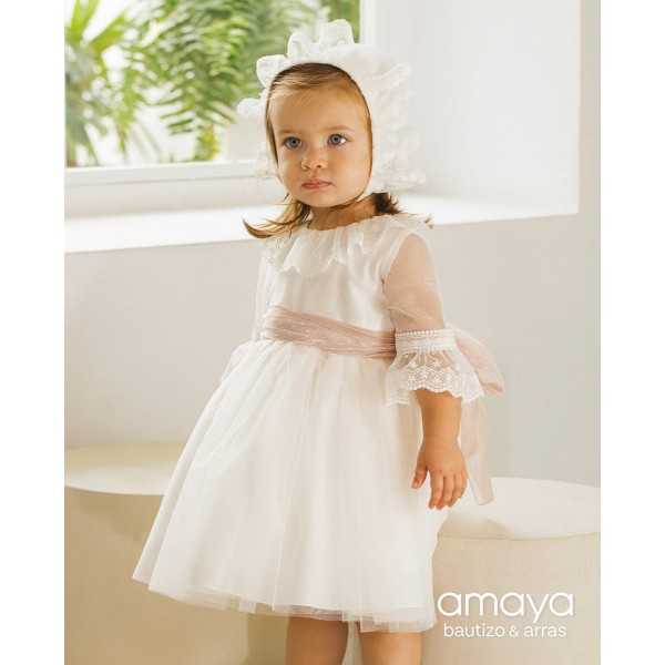 Vestido Manga renda