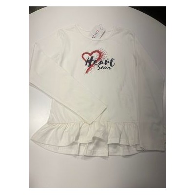 Camisola branca com coração