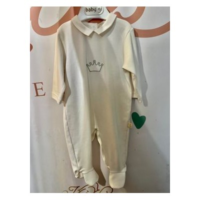 Babygrow branco coroa 