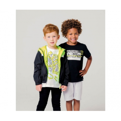 T-shirt Preta e Amarela 