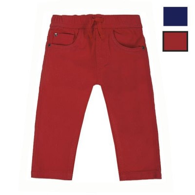 Calças Sarja vermelha c/...