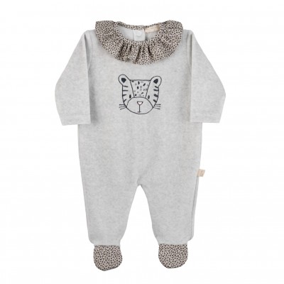 Babygrow c/ gola folhos...